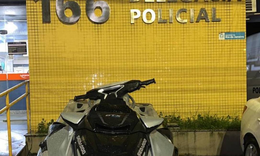 Moto aquática recuperada pela polícia Foto: Divulgação