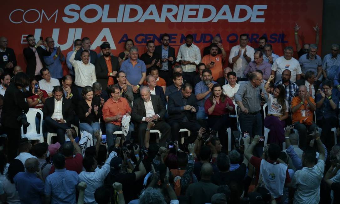 Lula em evento do Solidariedade Foto: Edilson Dantas / Agência O Globo