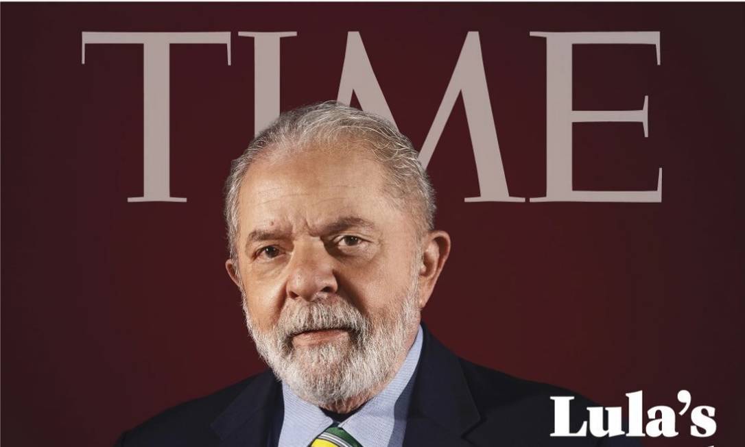 Lula na revista 'Time' Foto: Repriodução