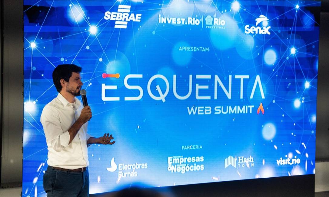 O secretário Chicão Bulhões fez a abertura do Esquenta Web Summit Foto: Divulgação/Invest.Rio