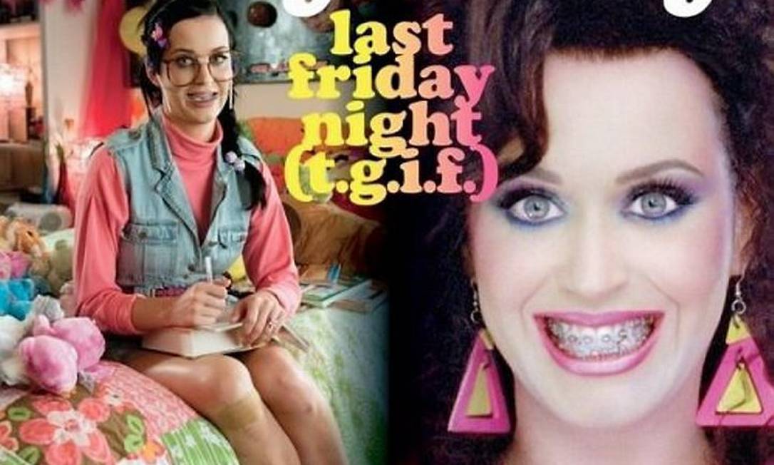 Capa do single 'Last Friday Night', da cantora Katy Perry
