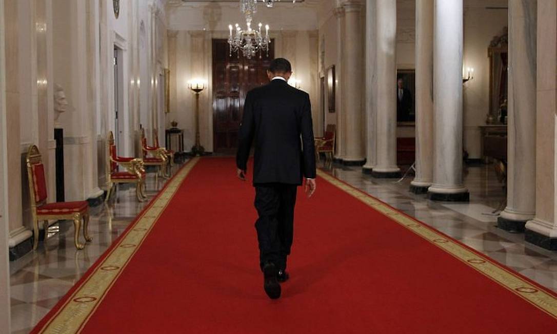 O presidente americano, Barack Obama, após o discurso em que anunciou a morte de Osama bin Laden Jason Reed - Reuters