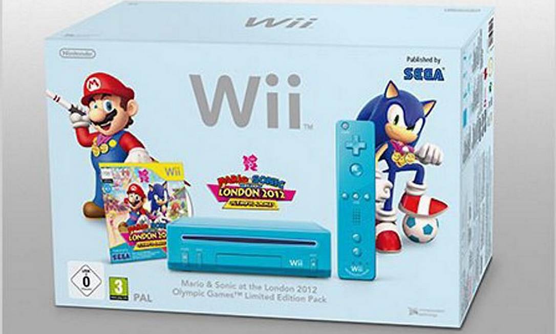 Nintendo lança Wii azul com Mario e Sonic em comemoração aos Jogos