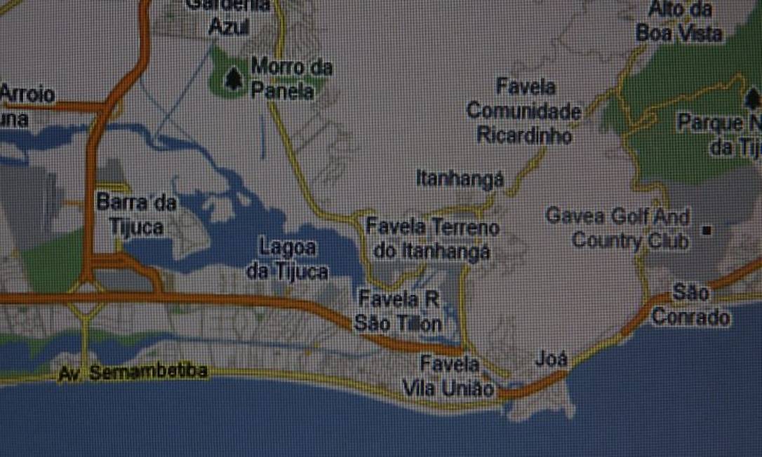 Google maps prioriza mapas de favelas no Rio de Janeiro (Foto: Domingos Peixoto Agência O Globo)