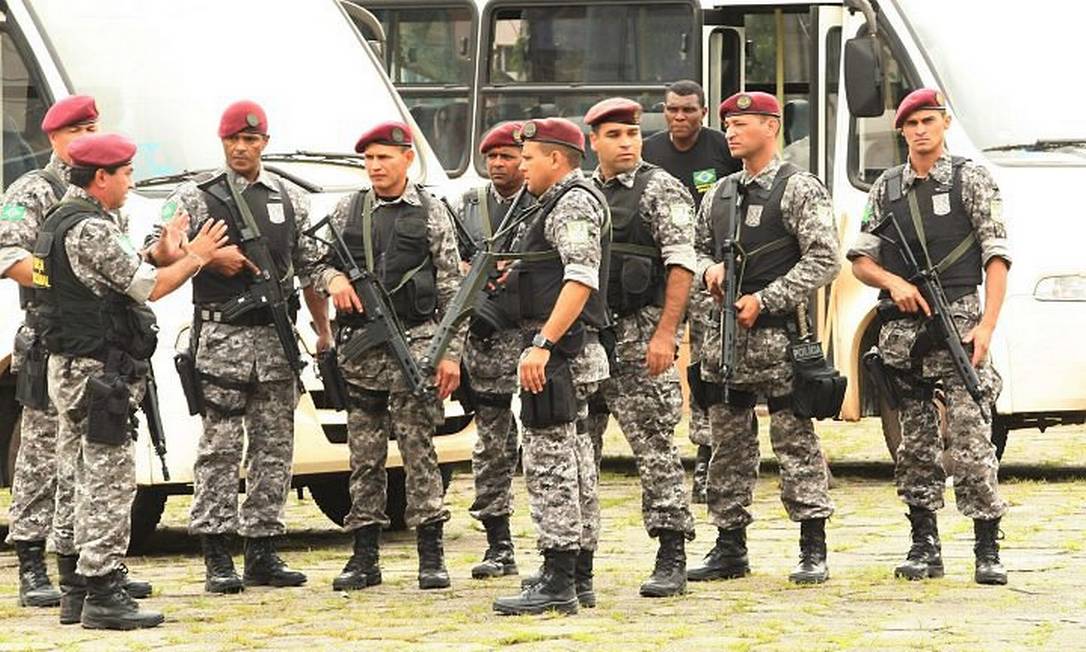 Força Nacional de Segurança chega a Teresópolis - Foto: O Globo / Marcelo Piu