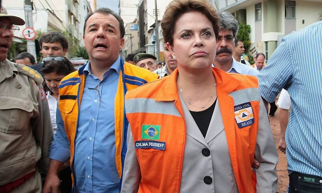 A presidente Dilma visita com o governador Sérgio Cabral a região de Friburgo - Pedro Kirilos