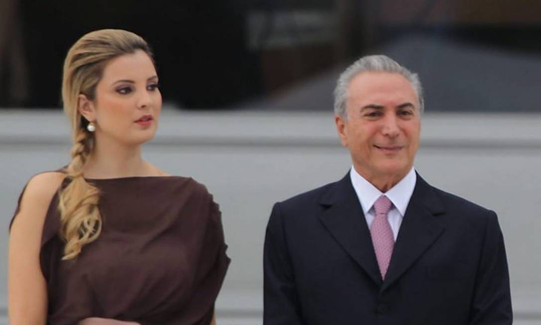 Marcela Temer, ao lado do marido na posse de Dilma Reuters