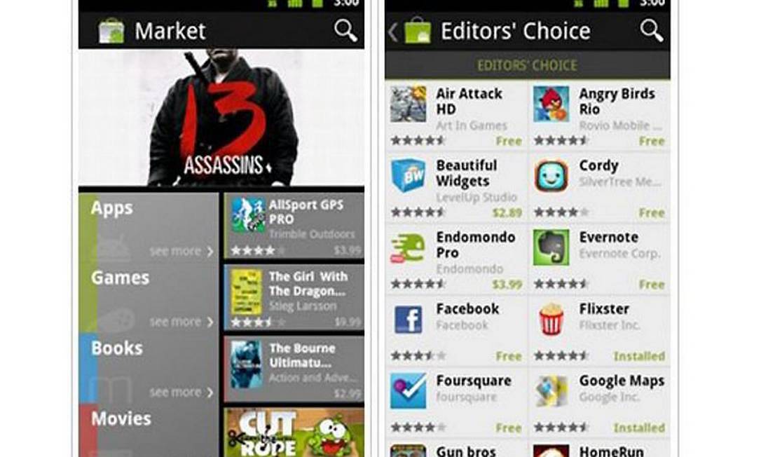 Como baixar aplicativos no Android Market