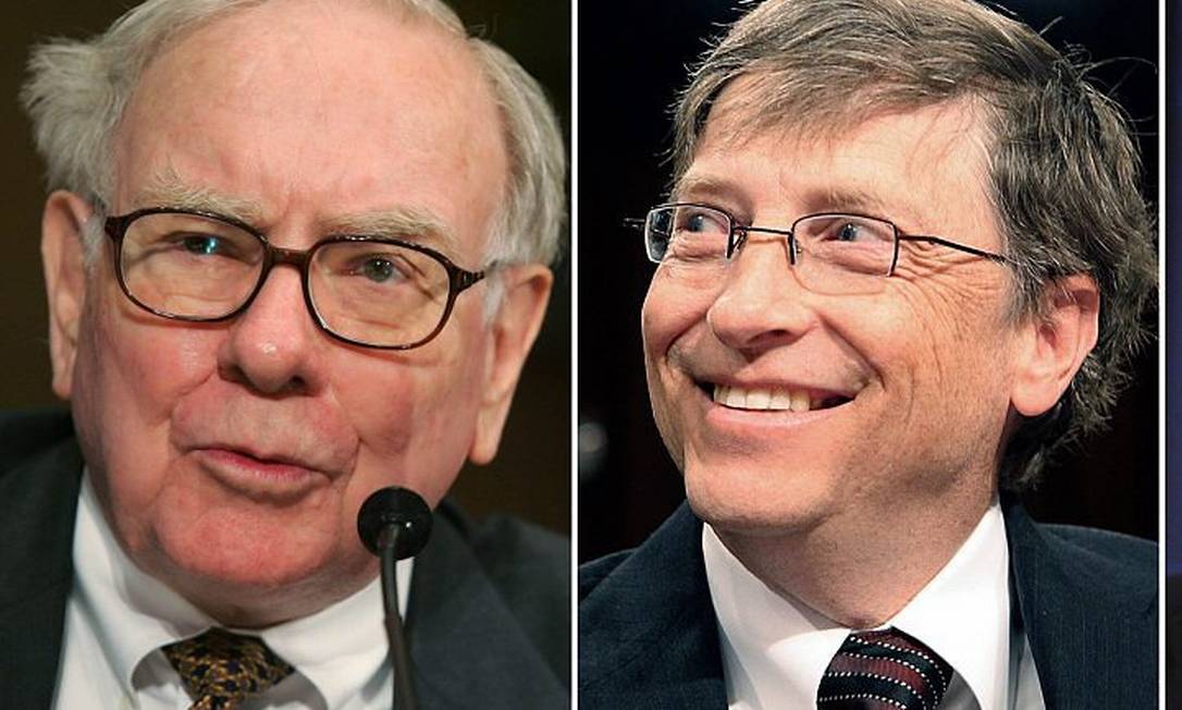 Warrem Buffet e Bill Gates também doaram parte da fortuna paar caridade Foto: AP