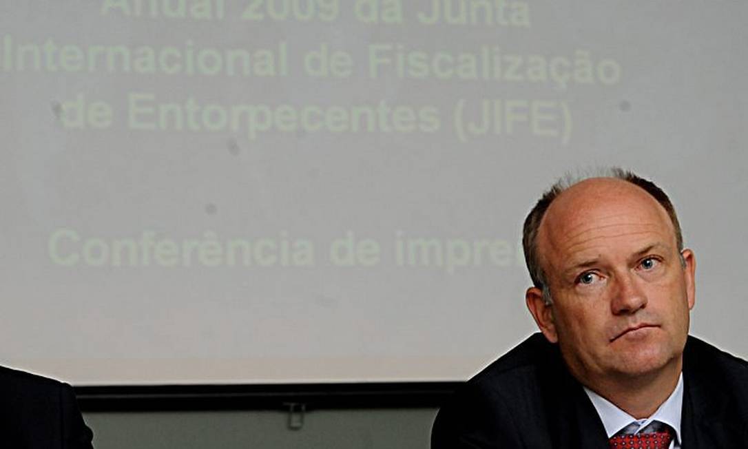 Bo Mathiasen durante o lançamento do Relatório 2009 da Junta Internacional de Fiscalização a Entorpecentes- Foto da Agência Brasil