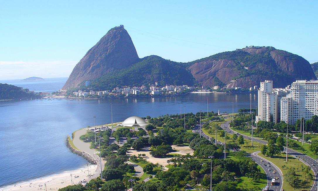 Projeto de Oscar Niemeyer para o Teatro Musical Rio's Foto: Terceiro / Divulgação