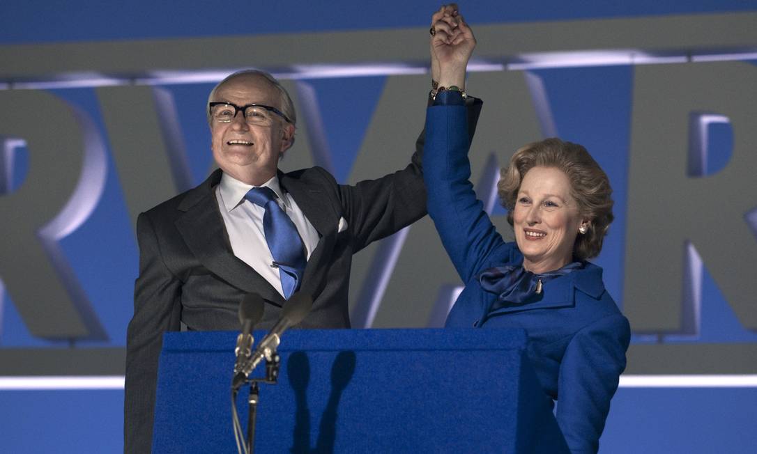 
Meryl Streep como Margareth Thatcher e Jim Broadbent como Dennis Thatcher em ‘A dama de ferro’
Foto: Divulgação / AP Photo