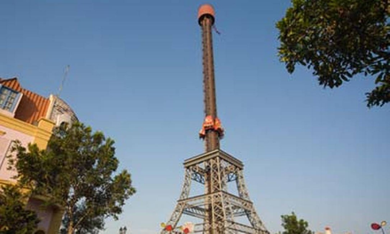 Parque de Diversões - Vamos lá! Seguindo num ritmo acelerado para a  reabertura da La Tour Eiffel, hoje o Hopi Hari ativou novos pontos de  iluminação na torre. Sobre a atração, em