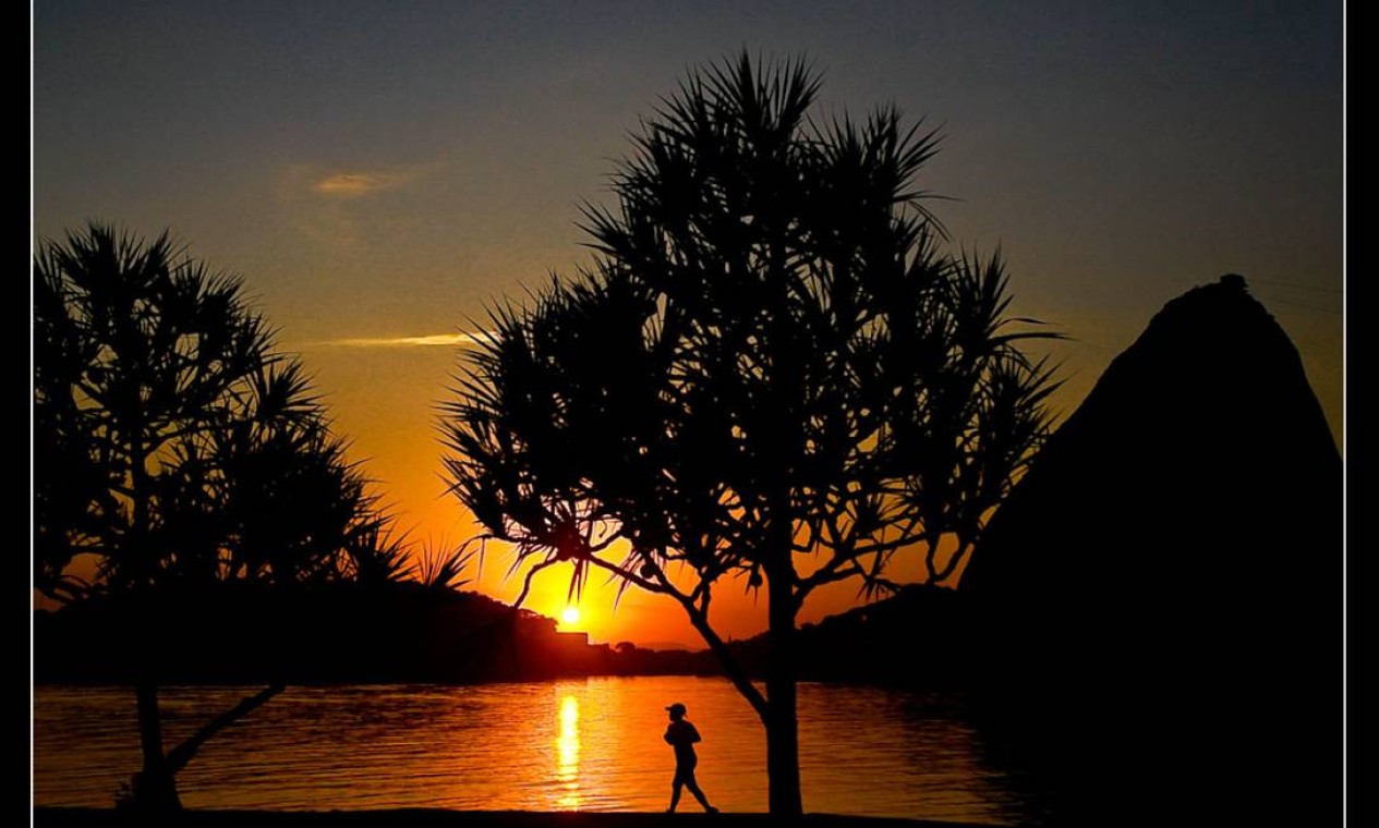 O sol reflete a energia contagiante das manhãs cariocas, segundo o leitor Milton Ostetto Foto: Eu-repórter / Leitor Milton Ostetto