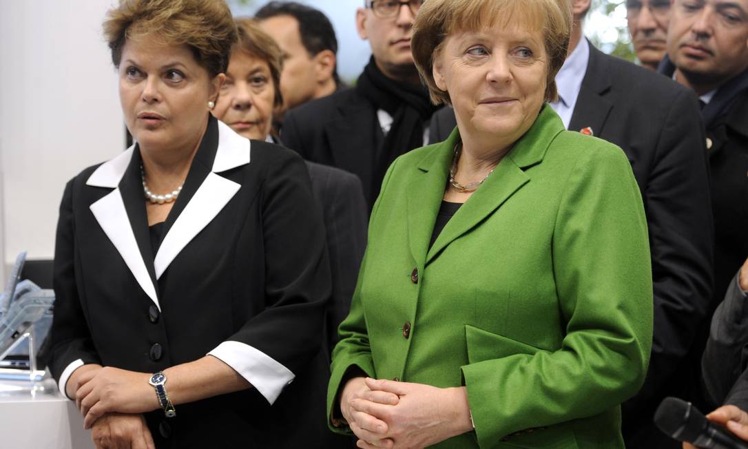 
A presidente Dilma Rousseff e a chanceler alemã Angela Merkel Foto: FABIAN BIMMER / REUTERS
