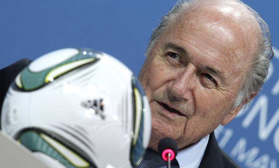 Presidente da Fifa, o suíço Joseph Blatter Foto: AP