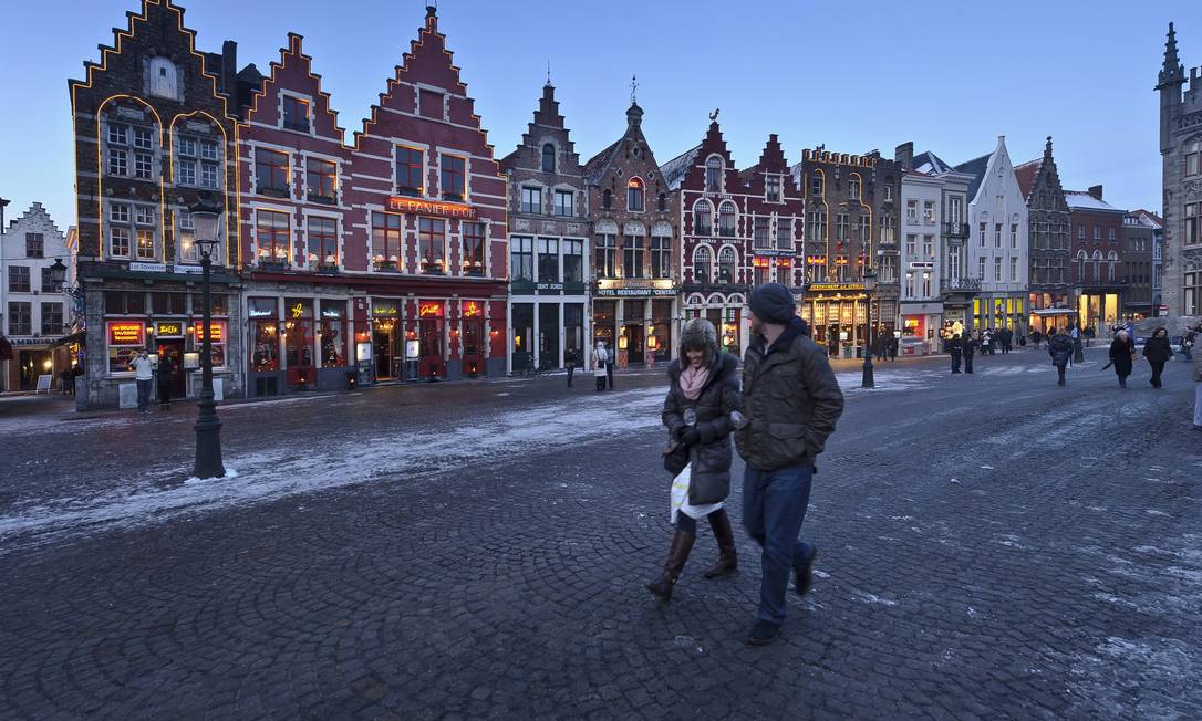 Moinhos de vento em Bruges