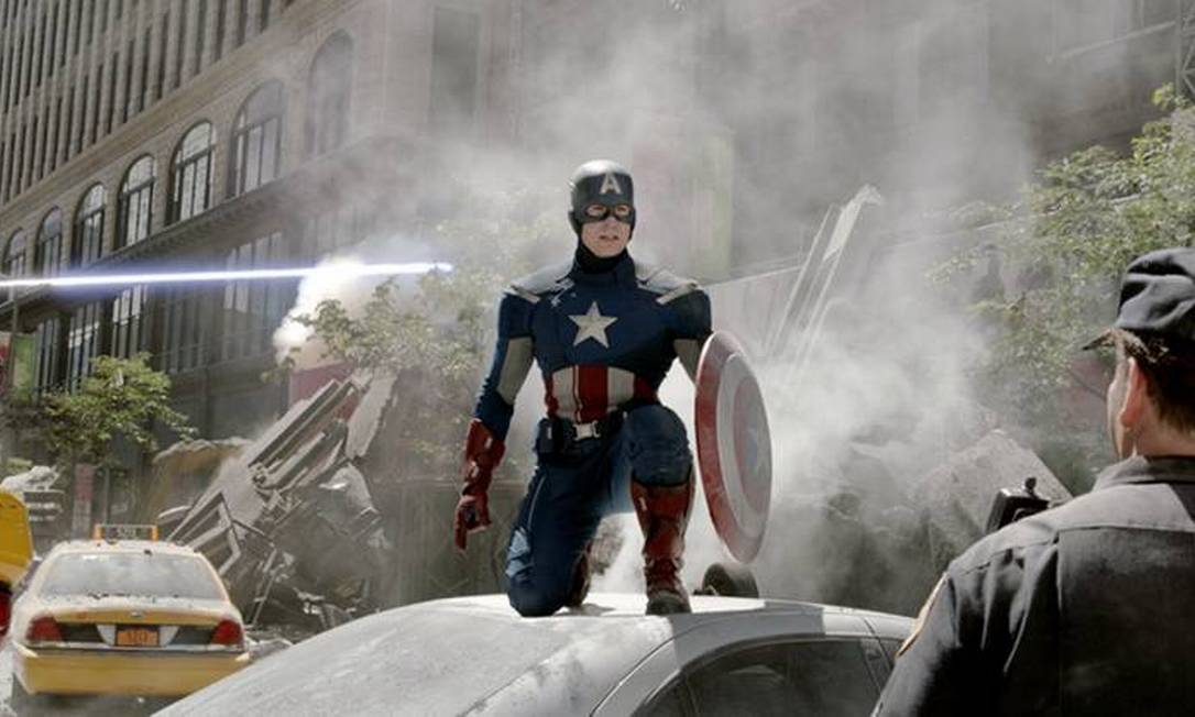 
Capitão América aparece em imagem inédita do filme ‘Os Vingadores’, divulgada nesta segunda-feira (9)
Foto: Divulgação
