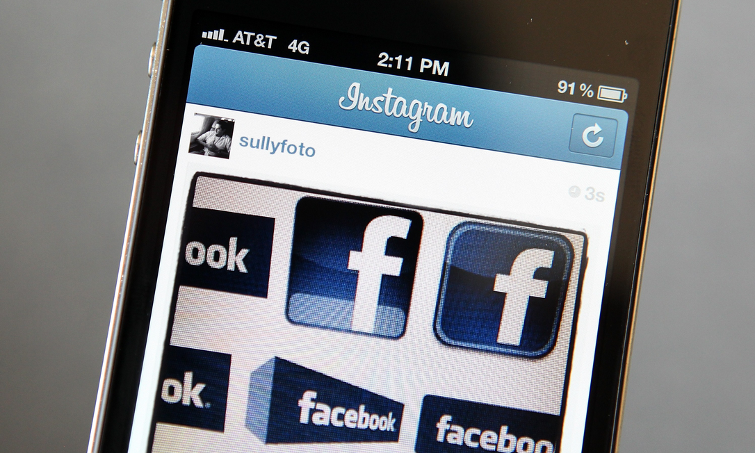 Facebook agora é o dono do Instagram, aplicativo de fotos para Android e iOS Foto: AFP