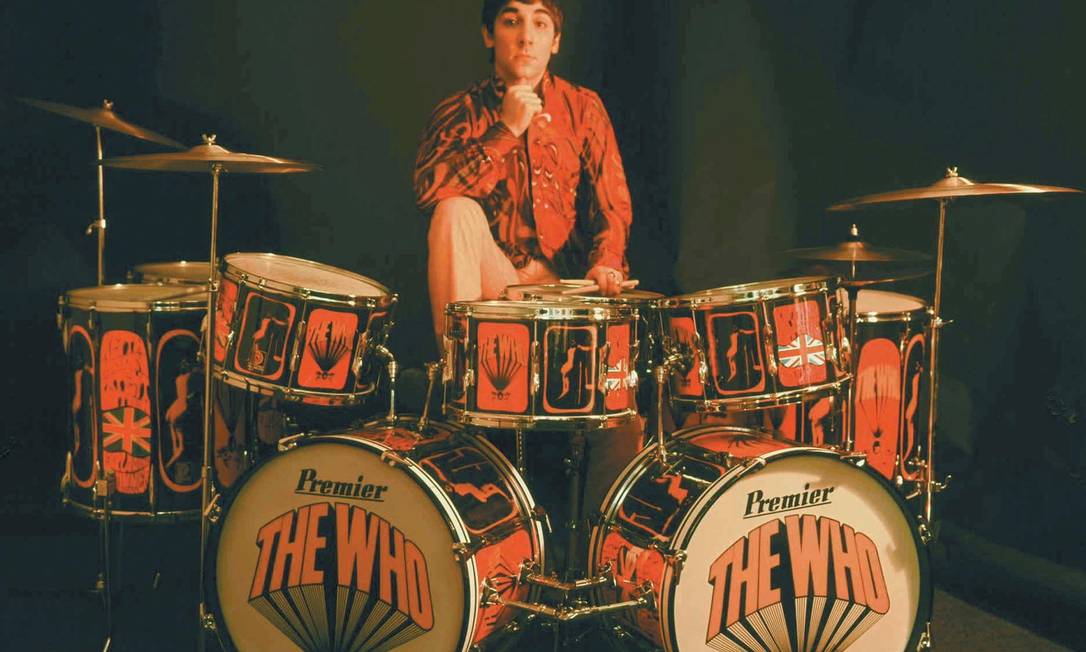 O baterista Keith Moon, da banda The Who, morto em 1978 Foto: Arquivo