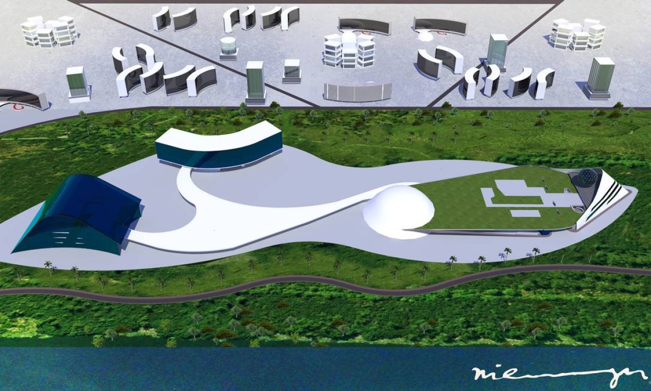 Segundo Paulo Niemeyer, a ideia é que Duque de Caxias deixe de ser apenas um lugar de passagem. E que tantos os moradores quanto o restante da população do estado passem a enxergar a Mata Atlântica que ainda existe por lá Foto: Divulgação escritório Niemeyer Arquitetos Associados