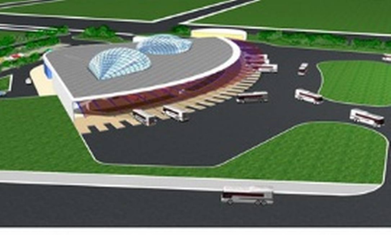 Uma rodoviária metropolitana será construída Foto: Reprodução do site http://www.niemeyer.arq.br