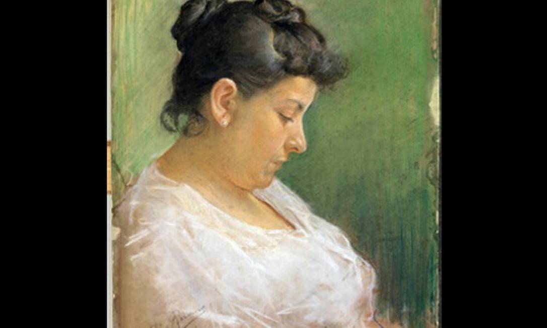 
A tela "Retrato de la madre del artista", de 1896, que o Museu Picasso, em Barcelona, expõe em setembro, ao lado da obra recém-encontrada
Foto: Reprodução
