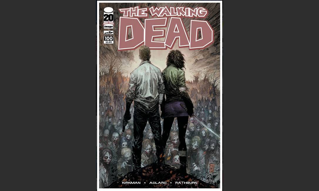 
Um das capas da edição número 100 de ‘The Walking Dead’
Foto:
Reprodução
