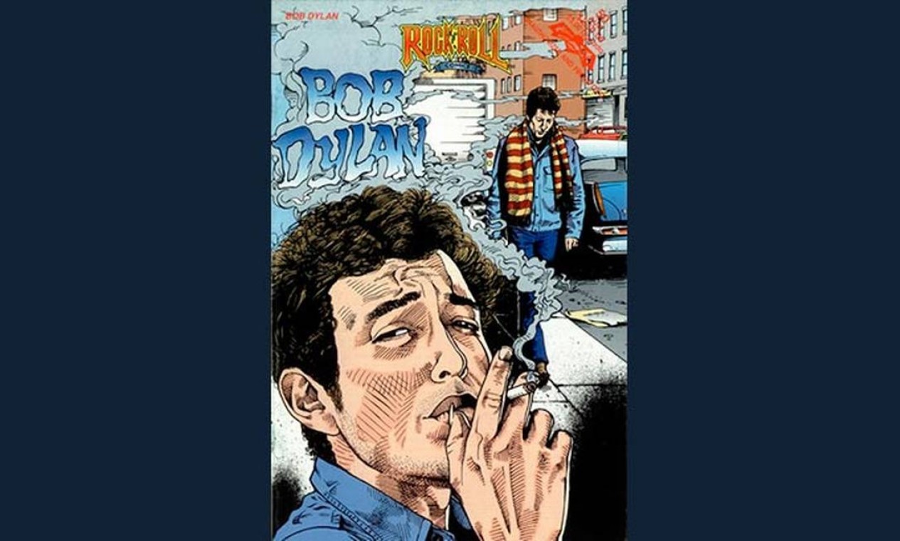 Bob Dylan foi um dos retratados pela série Rock 'N' Roll Comics Foto: Reprodução
