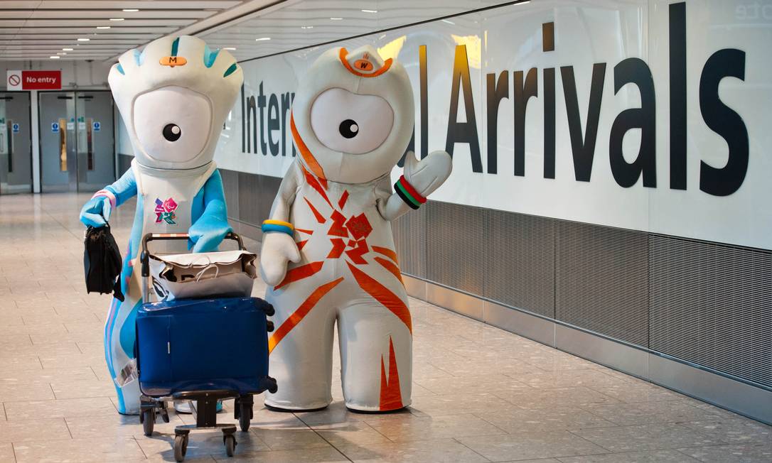 Londres 2012: Wenlock e Mandeville Foto: WILL OLIVER / AFP