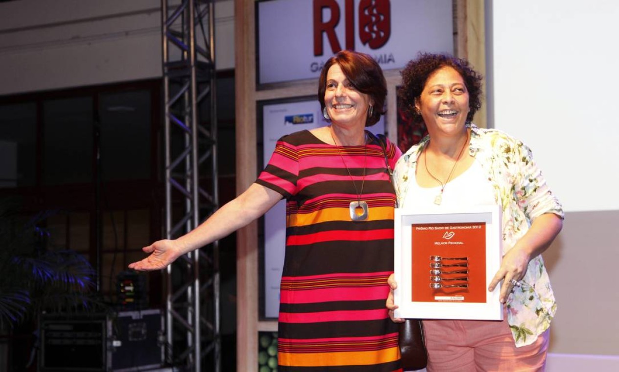 Kátia Barbosa, do Aconchego Carioca, foi outra vencedora da noite. O restaurante que nasceu no mesmo ano do prêmio foi o escolhido nas categorias Regional e Pé-Limpo Foto: Fábio Rossi
