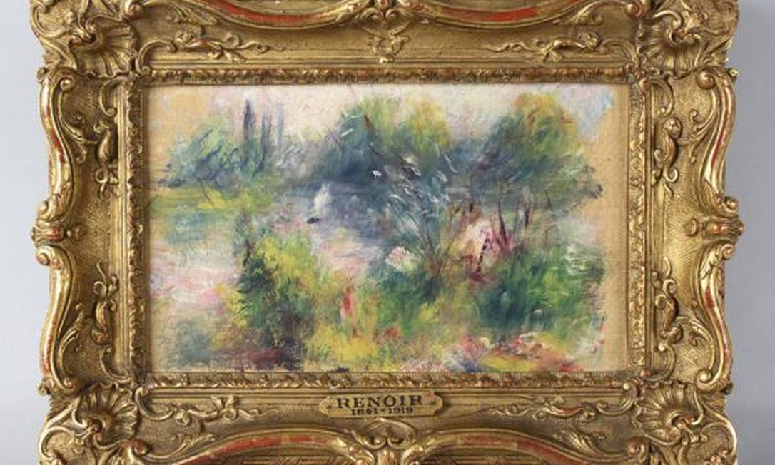 
Quadro de Renoir, comprado em mercado de pulgas, teria sido furtado de museu
Foto:
Reprodução
