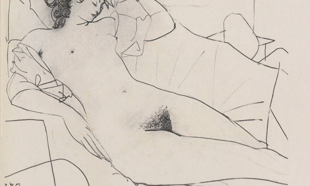 
‘Odalisque’, obra de 1951 de Pablo Picasso
Foto: Terceiro / Reprodução