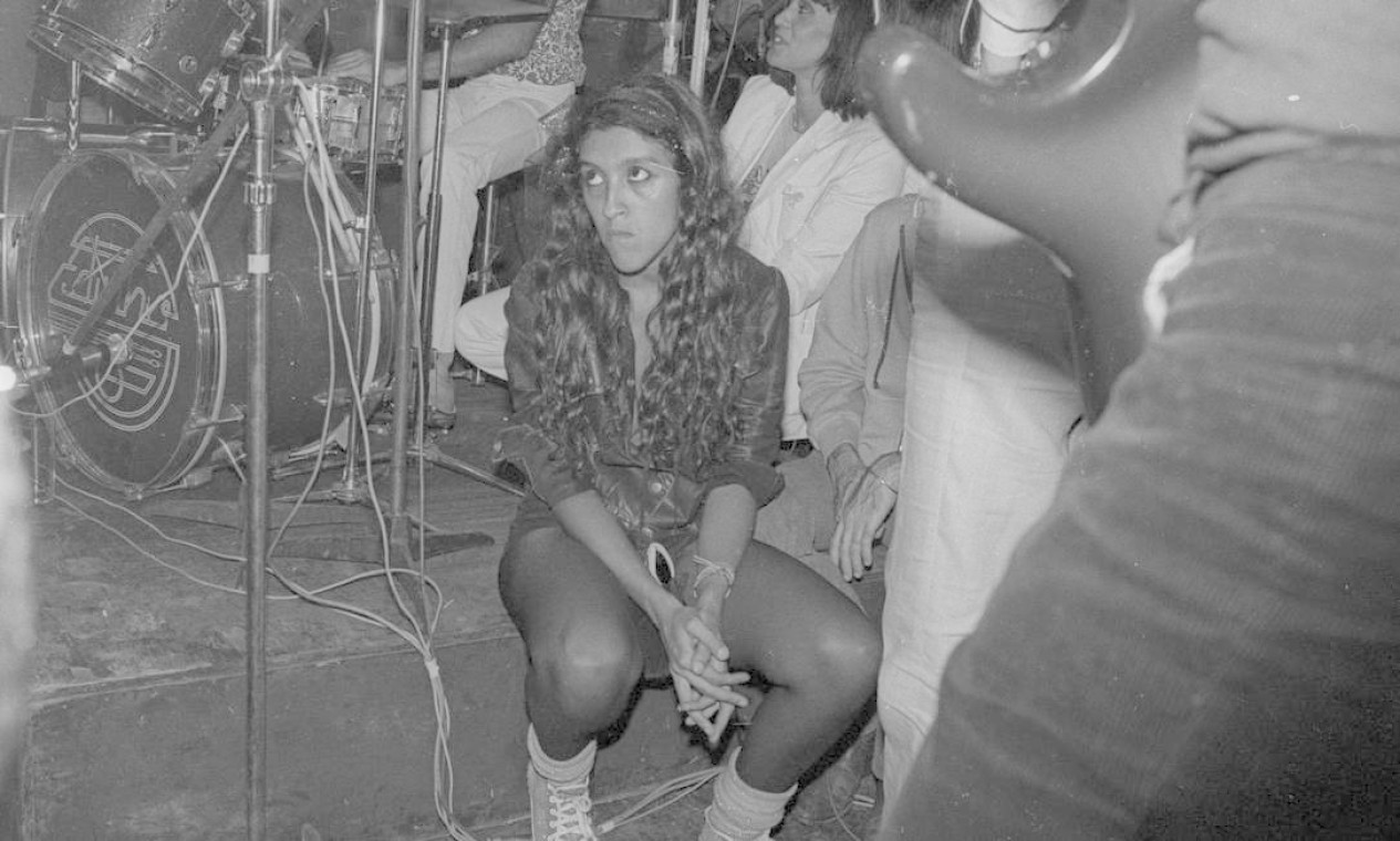 A atriz Regina Casé na inauguração da boate Dancing Days em 22/07/1978 Foto: Alcyr Cavalcanti / O Globo