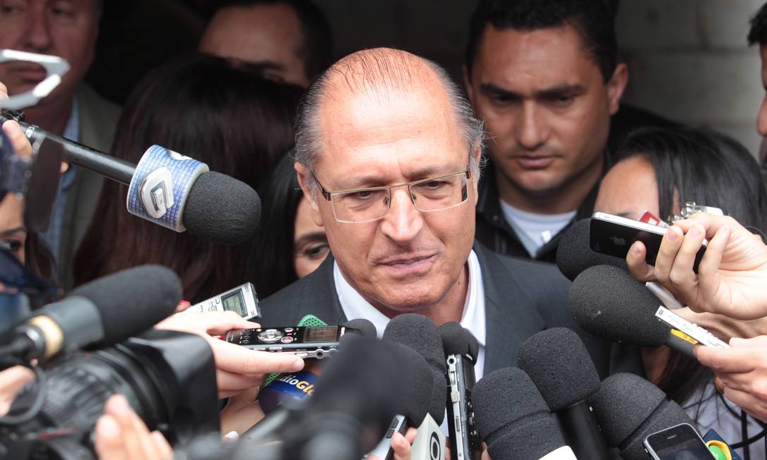 
O governador de São Paulo, Geraldo Alckmin Foto:
Eliária Andrade
/
Arquivo O Globo
