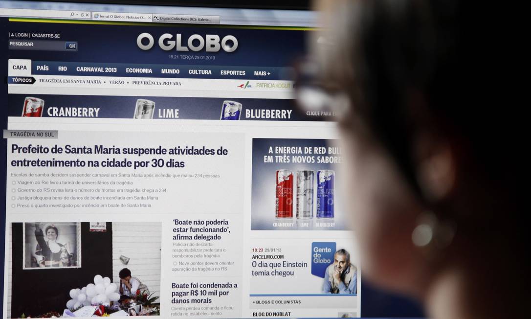O GLOBO muda forma de leitura em seu site a partir desta quarta-feira ...