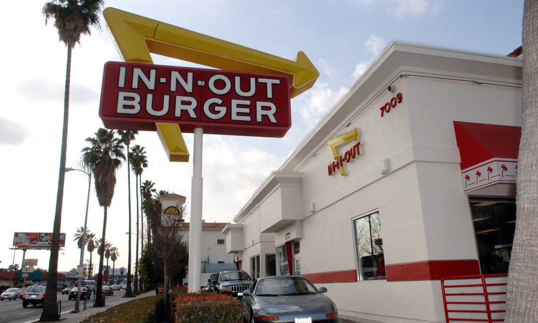
Loja da In-N-Out Burger em Los Angeles
Foto: SUSAN GOLDMAN / Susan Goldman/Bloomberg News