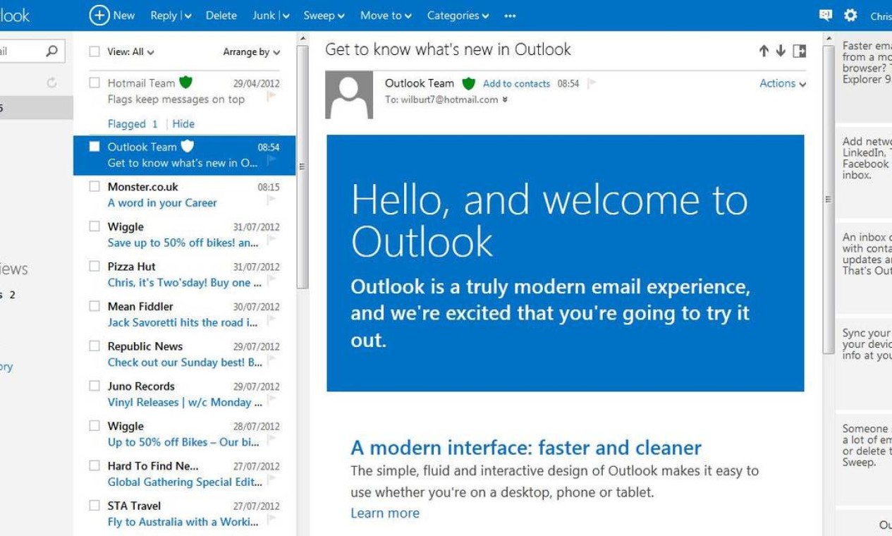 Os 5 maiores defeitos do Hotmail (Outlook) da Microsoft