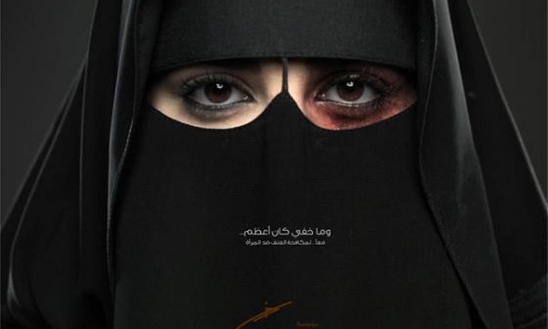 
Campanha contra violência machista na Arábia Saudita
Foto: Reprodução