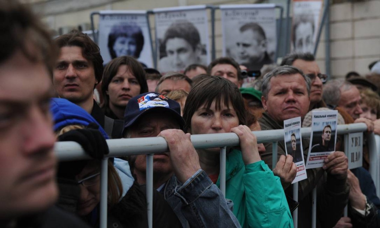 No ano passado, mais de 400 pessoas foram presas e alguns entraram em choque com a polícia Foto: ANDREY SMIRNOV / AFP