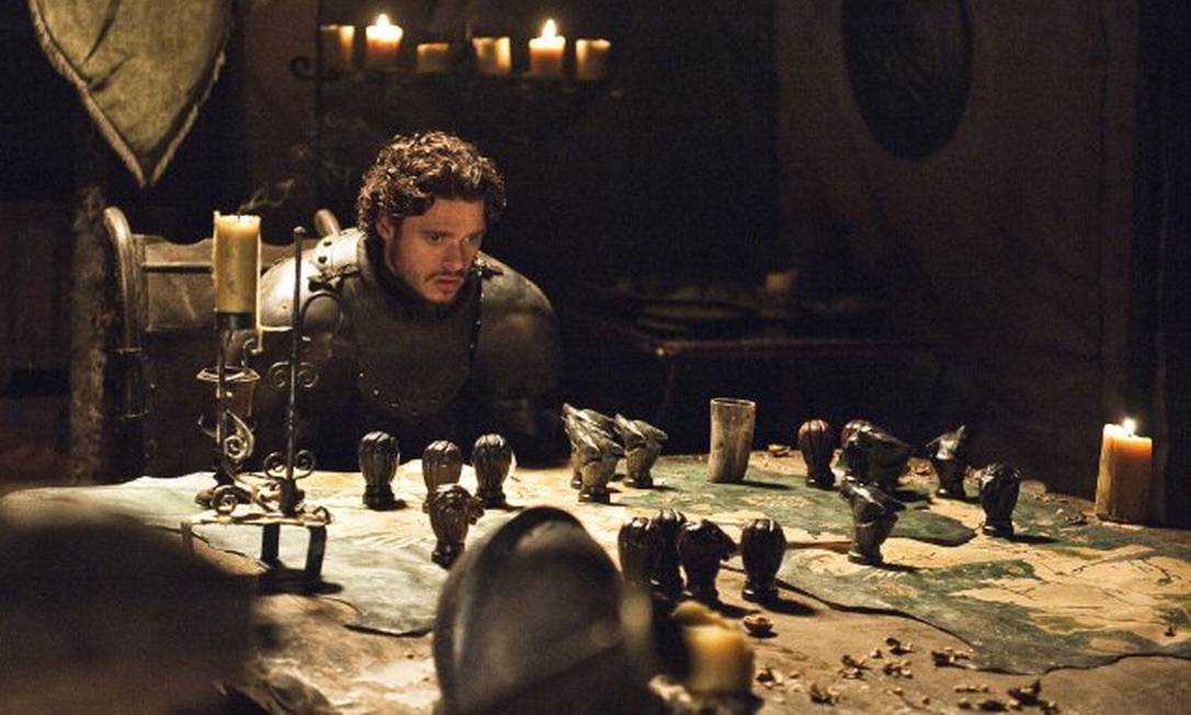 Richard Madden como Robb Stark na série ‘Game of Thrones’.
Foto:
Divulgação
