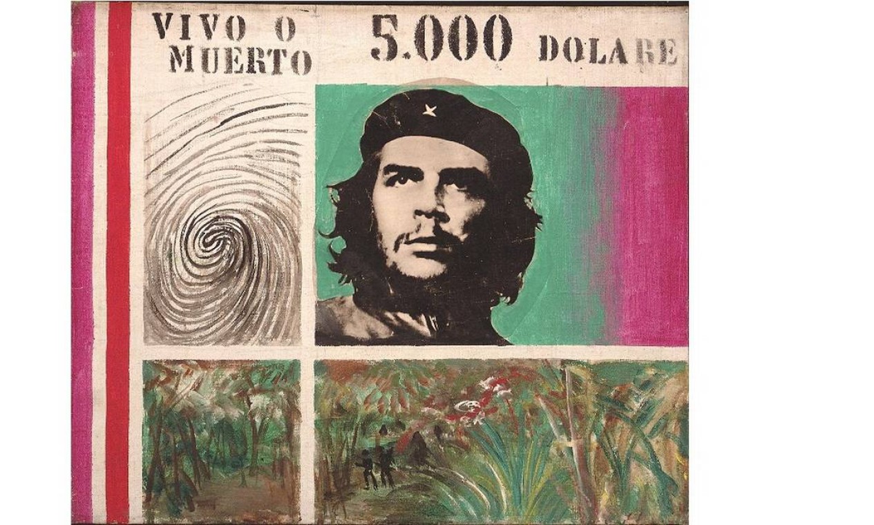 Obra sem título (1967-1968), de Antonio Berni, traz Che Guevara retratado Foto: Divulgação