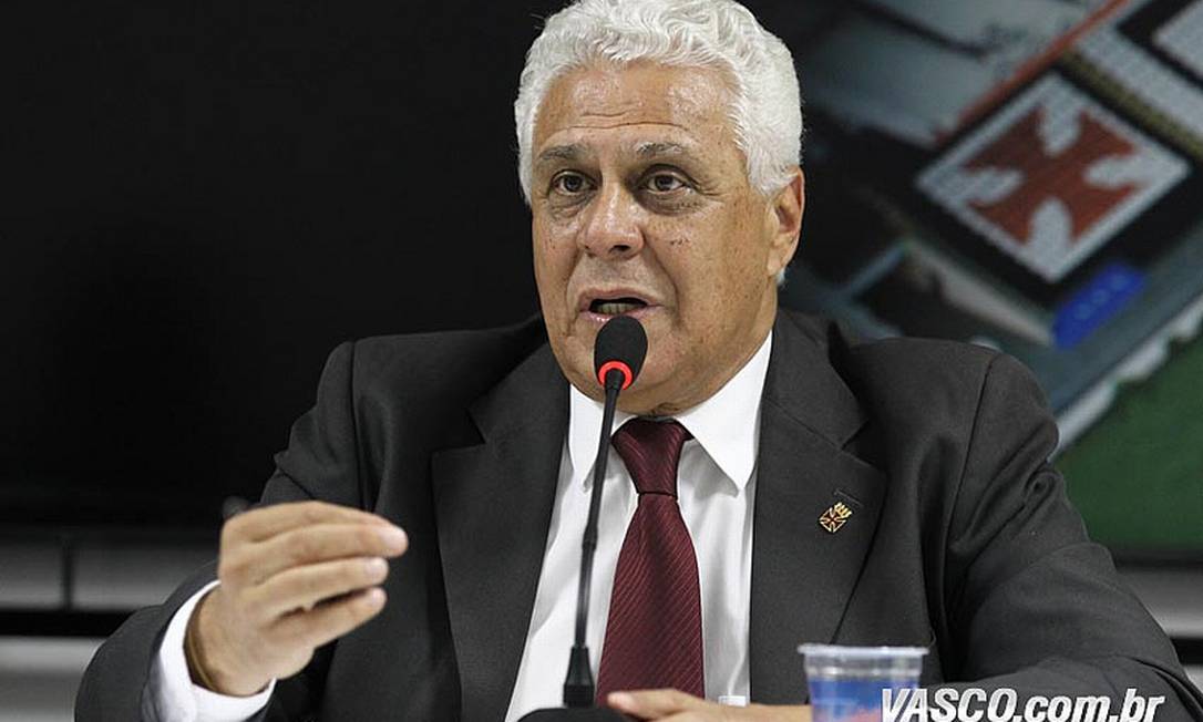 Roberto Dinamite, presidente do Vasco: dirigente indignado com insinuações sobre a vitória contra o Cruzeiro Foto: Divulgação / Vasco
