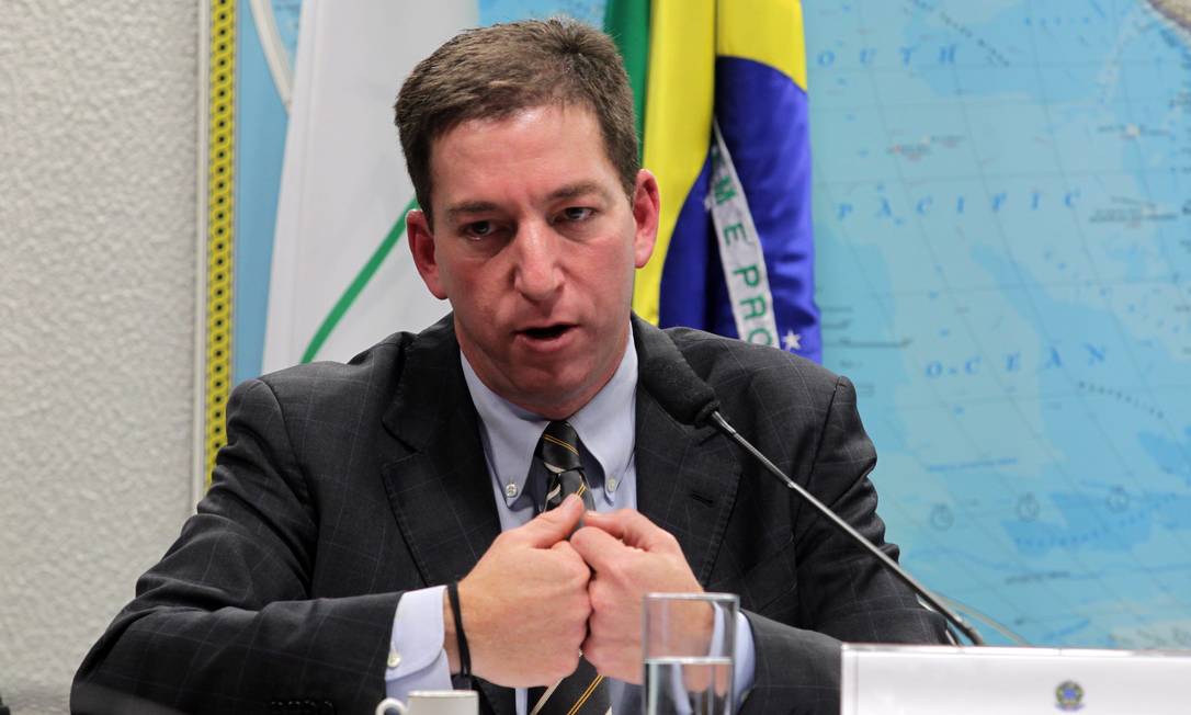 
O jornalista Glenn Greenwald, durante depoimento na Comissão de Relações Exteriores do Senado
Foto: Ailton de Freitas