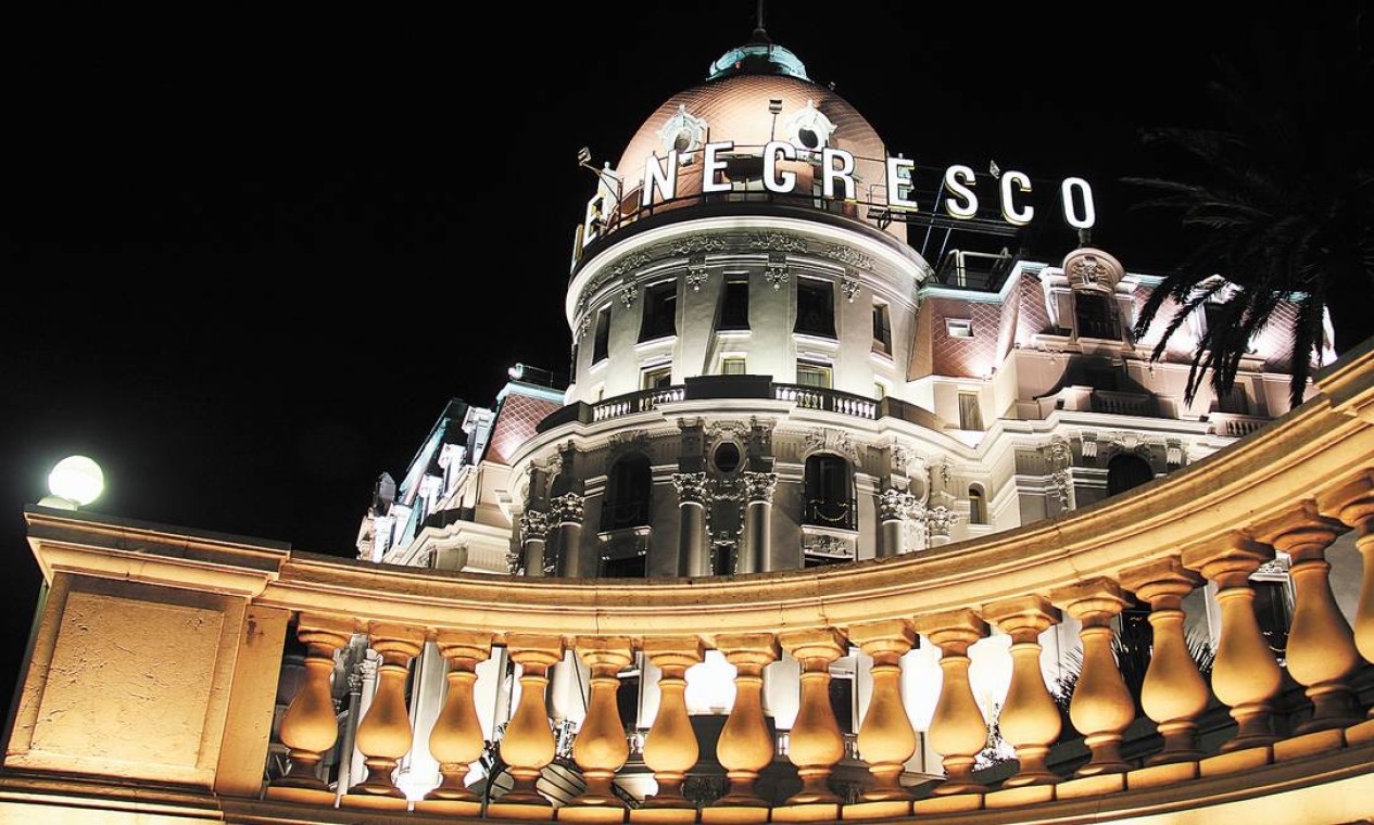 O luxuoso Hôtel Negresco é um ícone de Nice. Foto: Bruno Agostini / O Globo