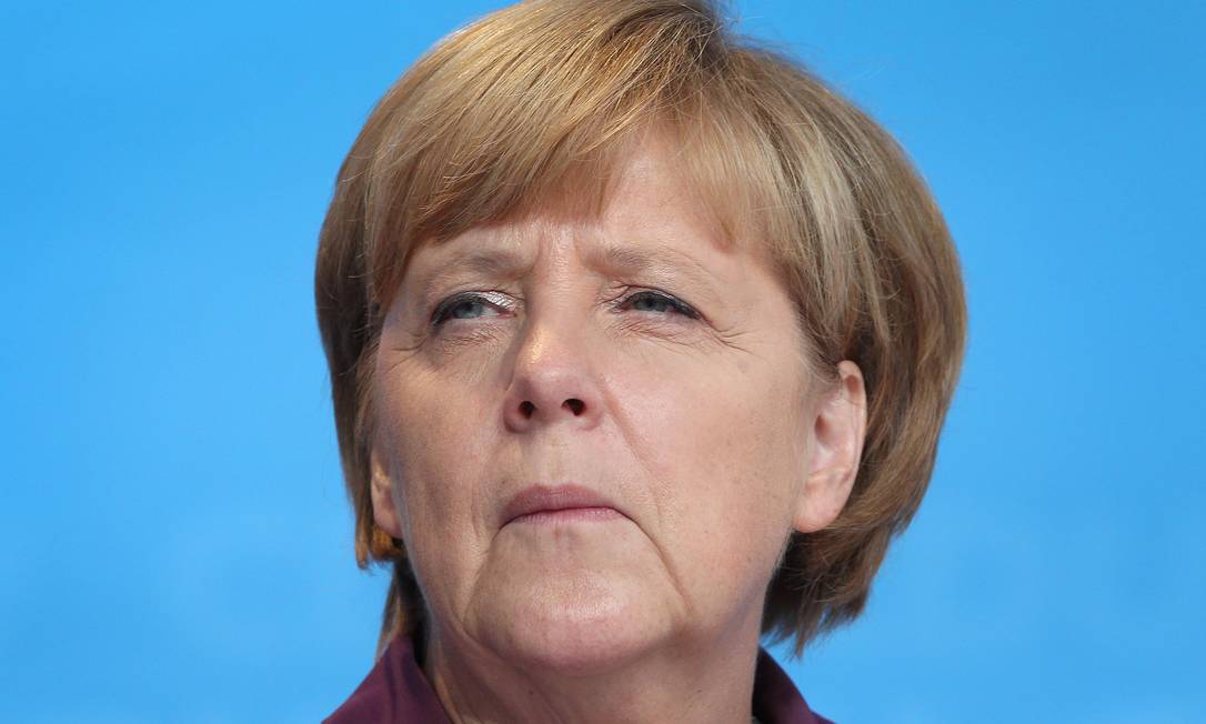 
Angela Merkel durante evento em Frankfurt
Foto: DANIEL ROLAND / AFP