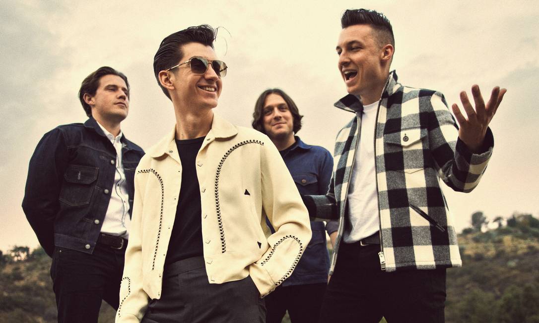 O grupo inglês Arctic Monkeys
Foto: Divulgação/Zackery Michael