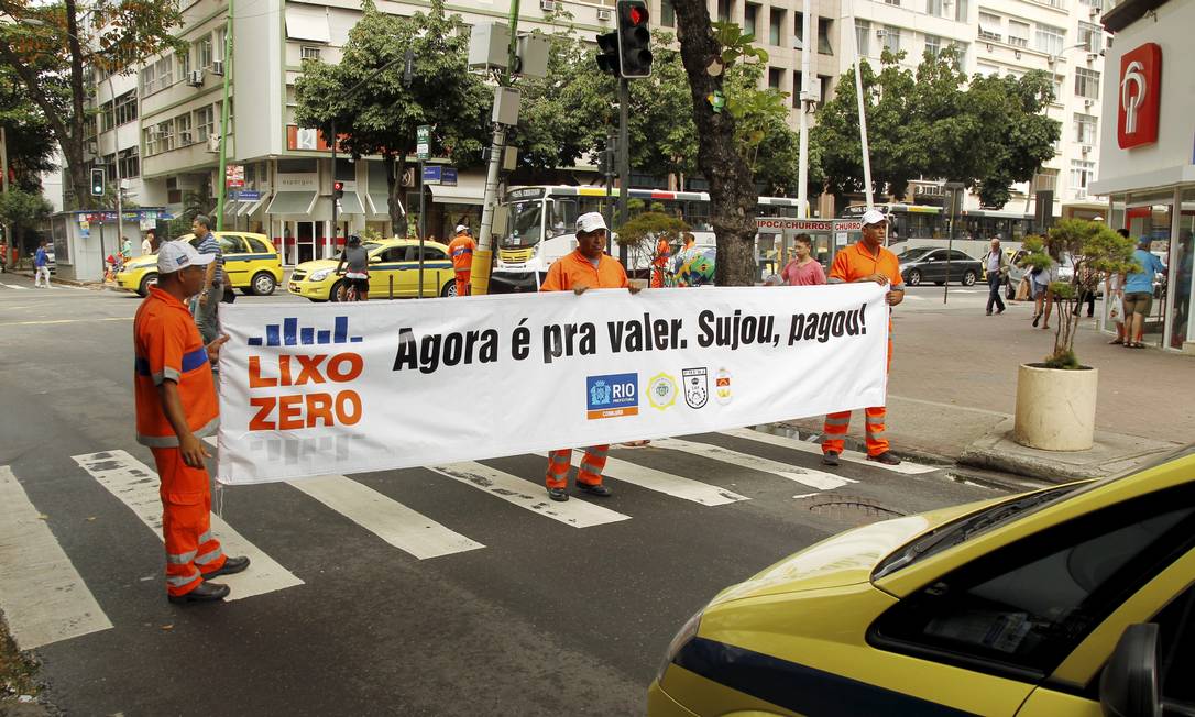 Lixo Zero já surte efeito em Copacabana - Jornal O Globo