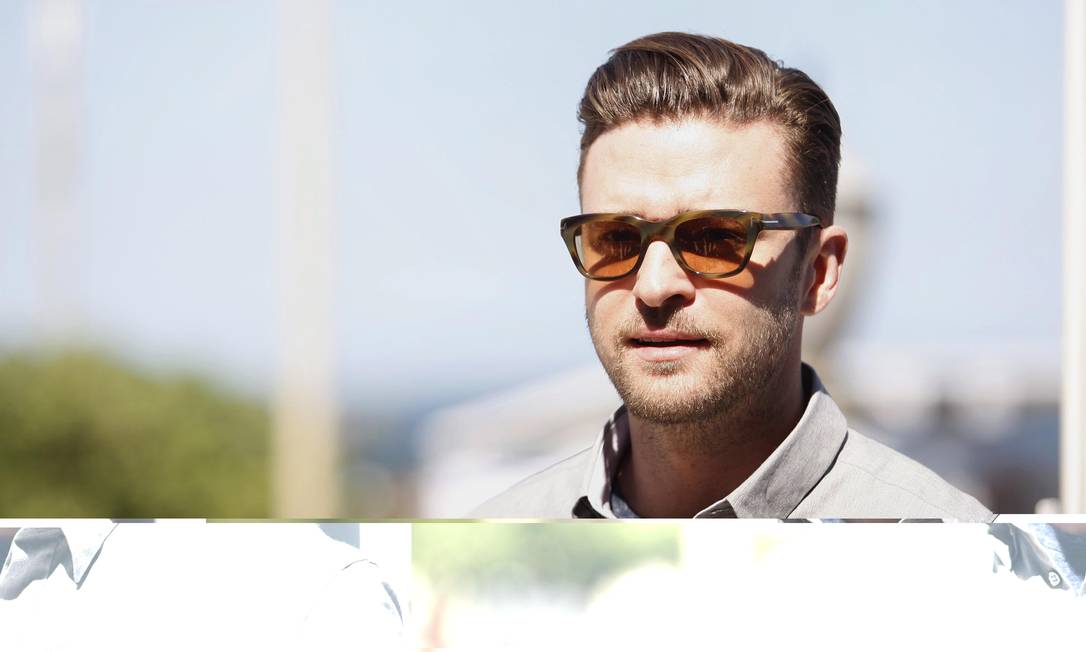 O astro Justin Timberlake, que se apresenta amanhã no Rock in Rio, fala sobre o show que fará e o filme "Aposta máxima", estrelado por ele Foto: Márcio Alves / Agência O Globo