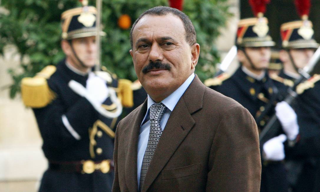 O ex-presidente iemenita Ali Abdullah Saleh Foto: PATRICK KOVARIK / AFP